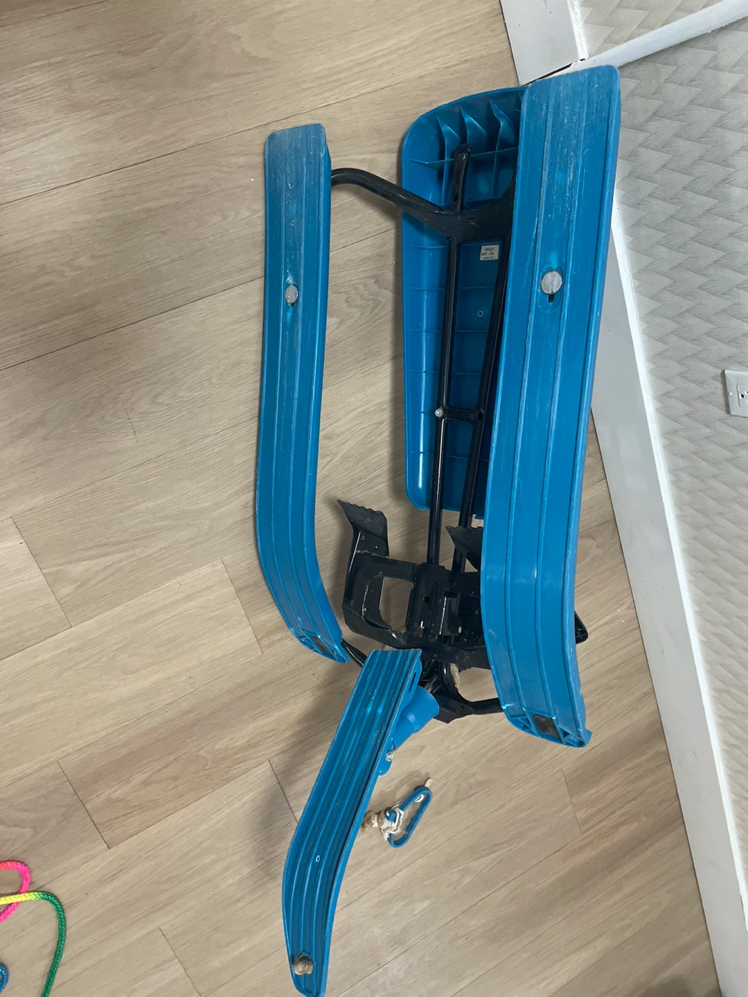 Blue Kids Snowmobile Snow Sled - photo 3
