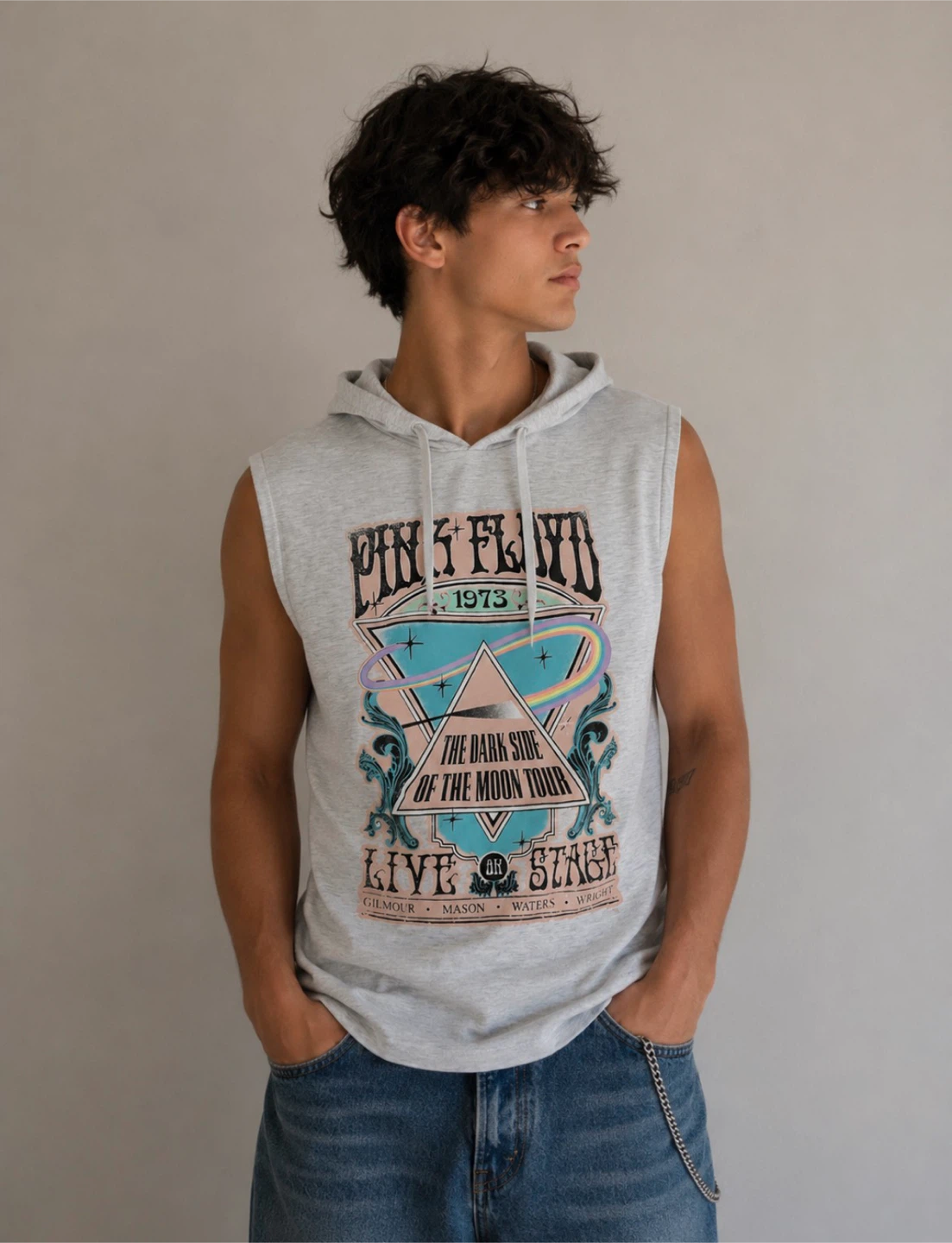 Pink Floyd "The Dark Side of the Moon Tour" Sleeveless Hoodie
