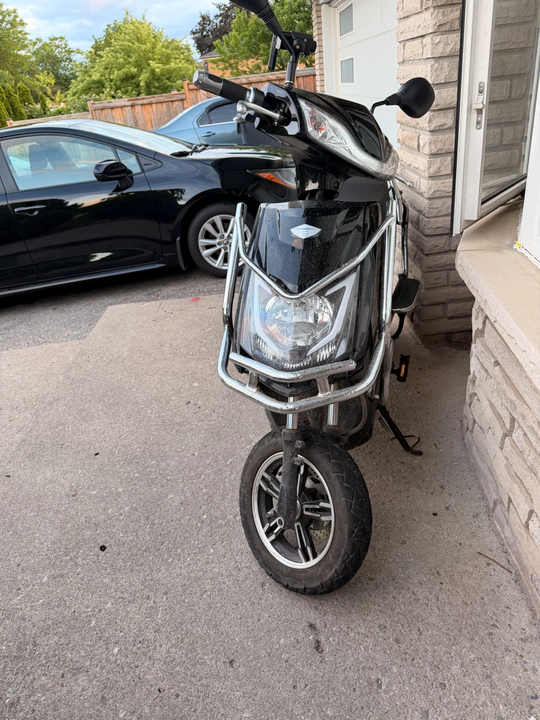 Black E-Bike Scooter