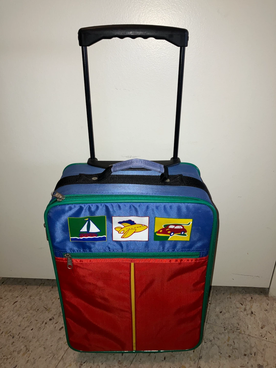 Children's Transportation Rolling Suitcase-16”x12”x6”