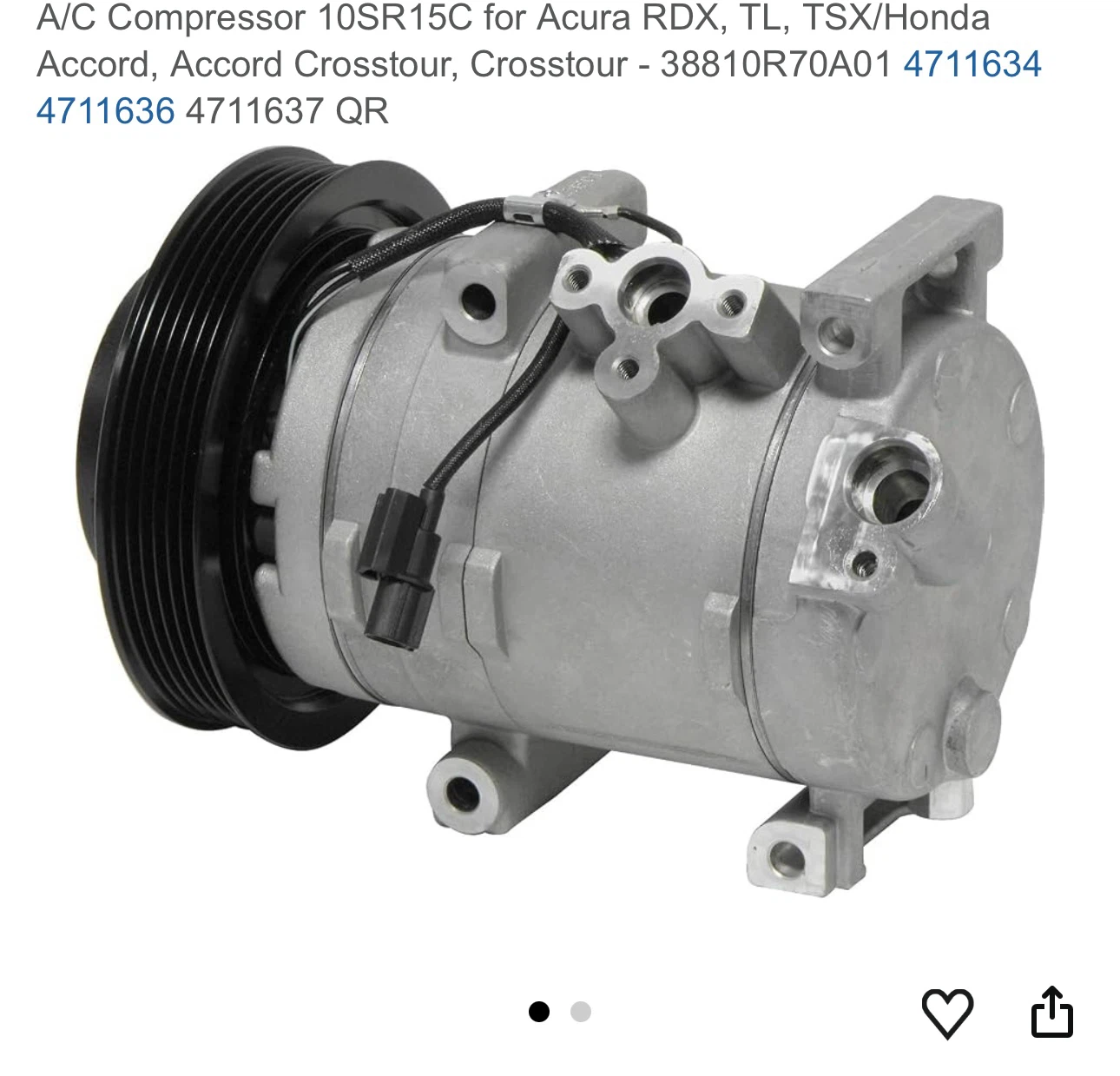 Denso A/C Compressor 10SR15C - photo 4