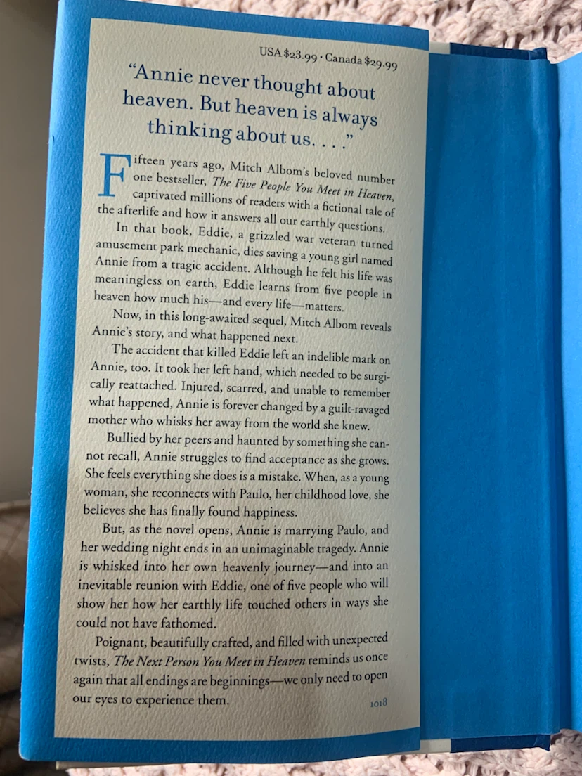 The Next Person You Meet in Heaven by Mitch Albom - photo 4