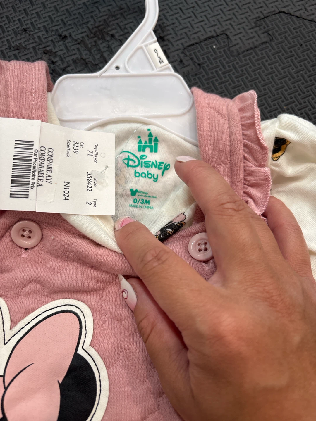 Disney Baby Minnie Mouse Overalls and Long Sleeve Shirt Set - photo 4
