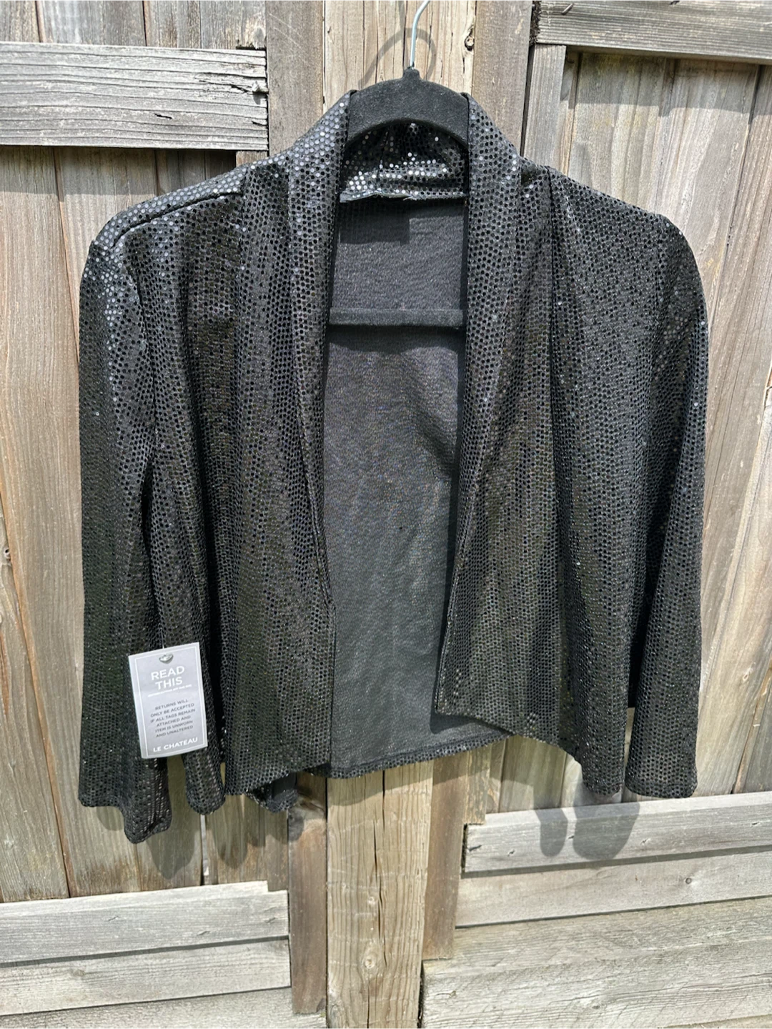 Le Château Black Sequin Jacket - photo 3