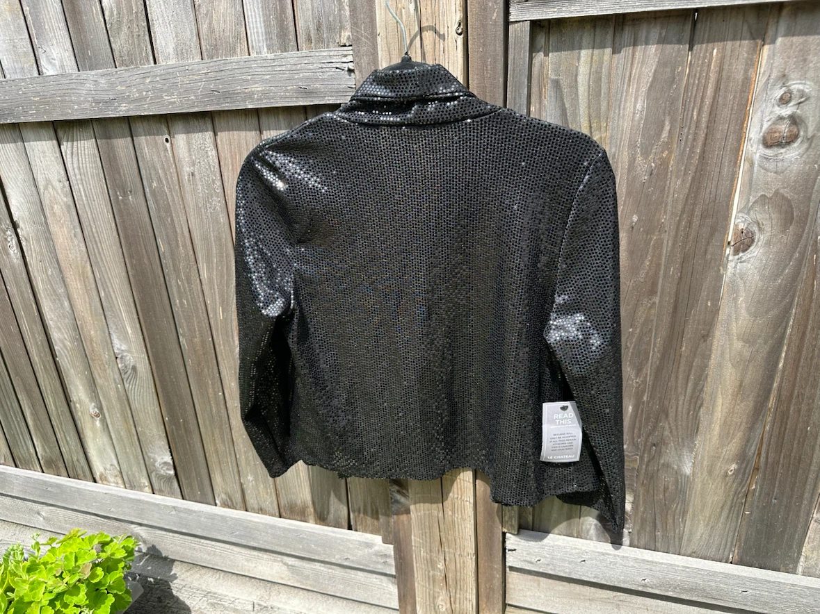 Le Château Black Sequin Jacket - photo 5