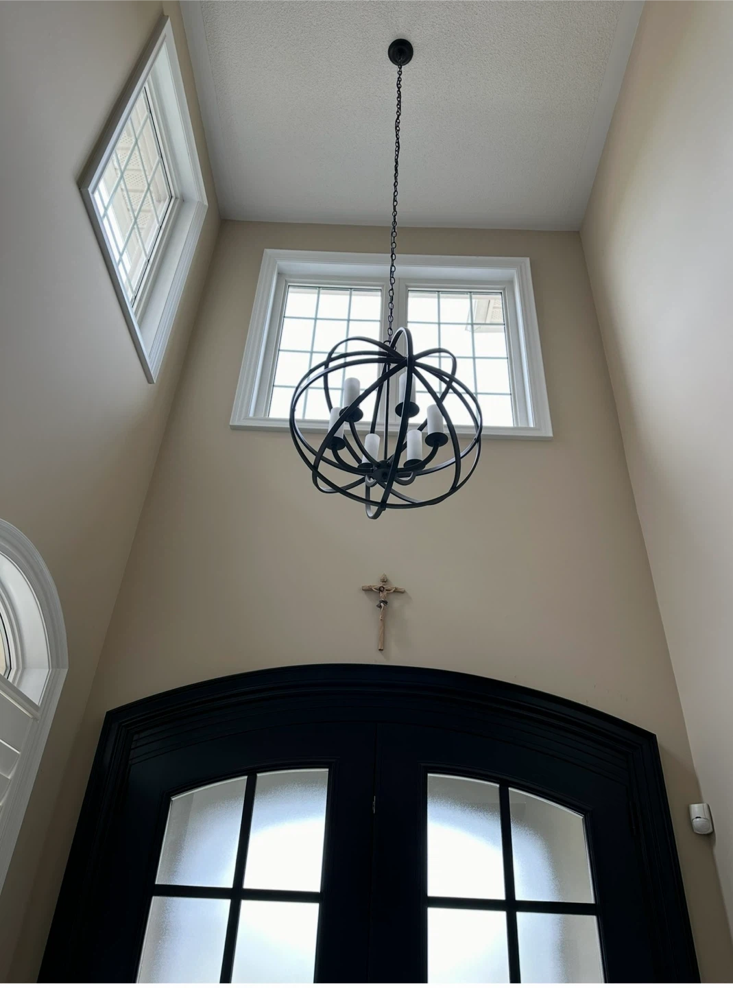 Modern Black Globe Chandelier