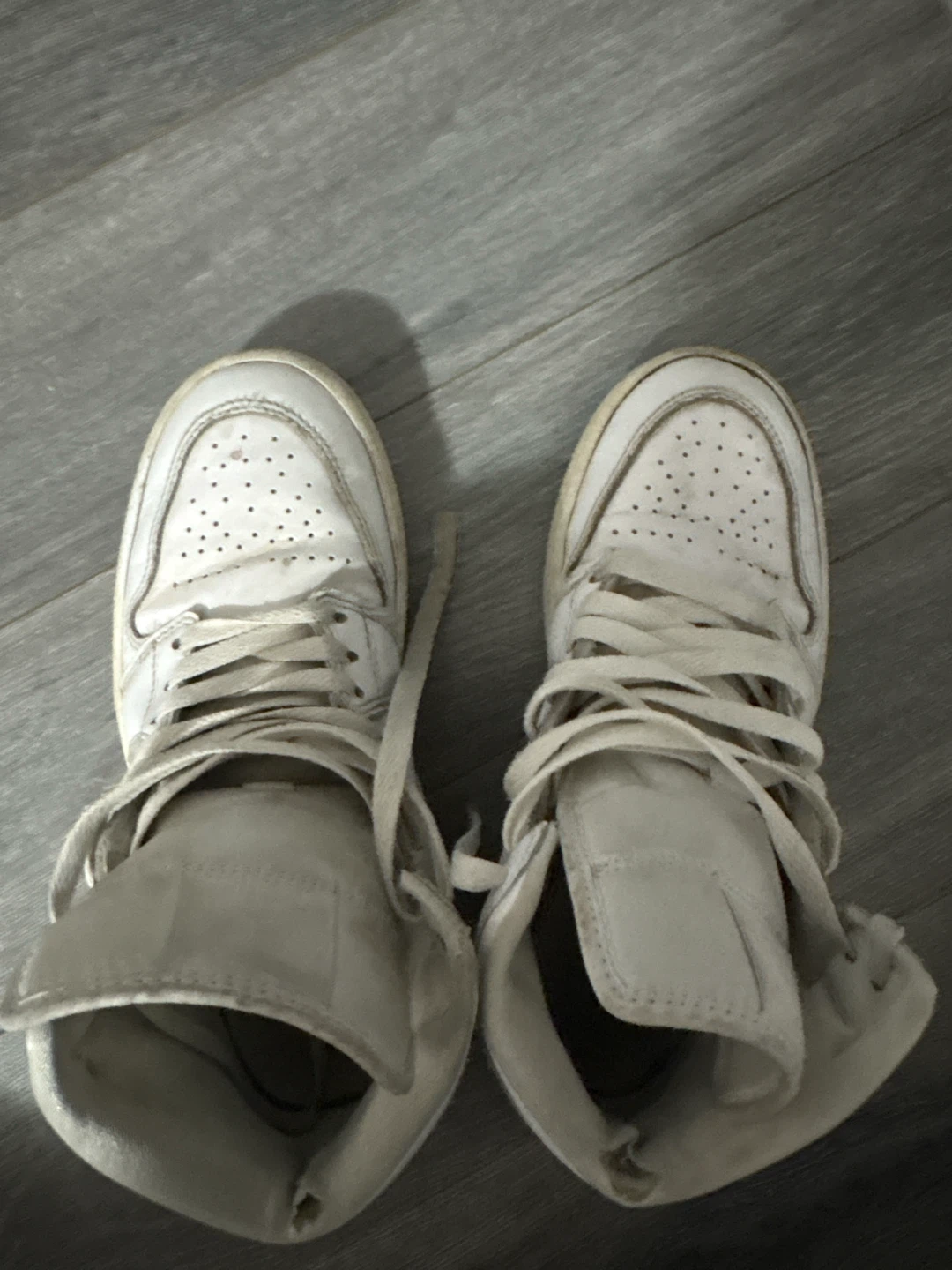 Air Jordan 1 Mid White Sneakers - photo 2