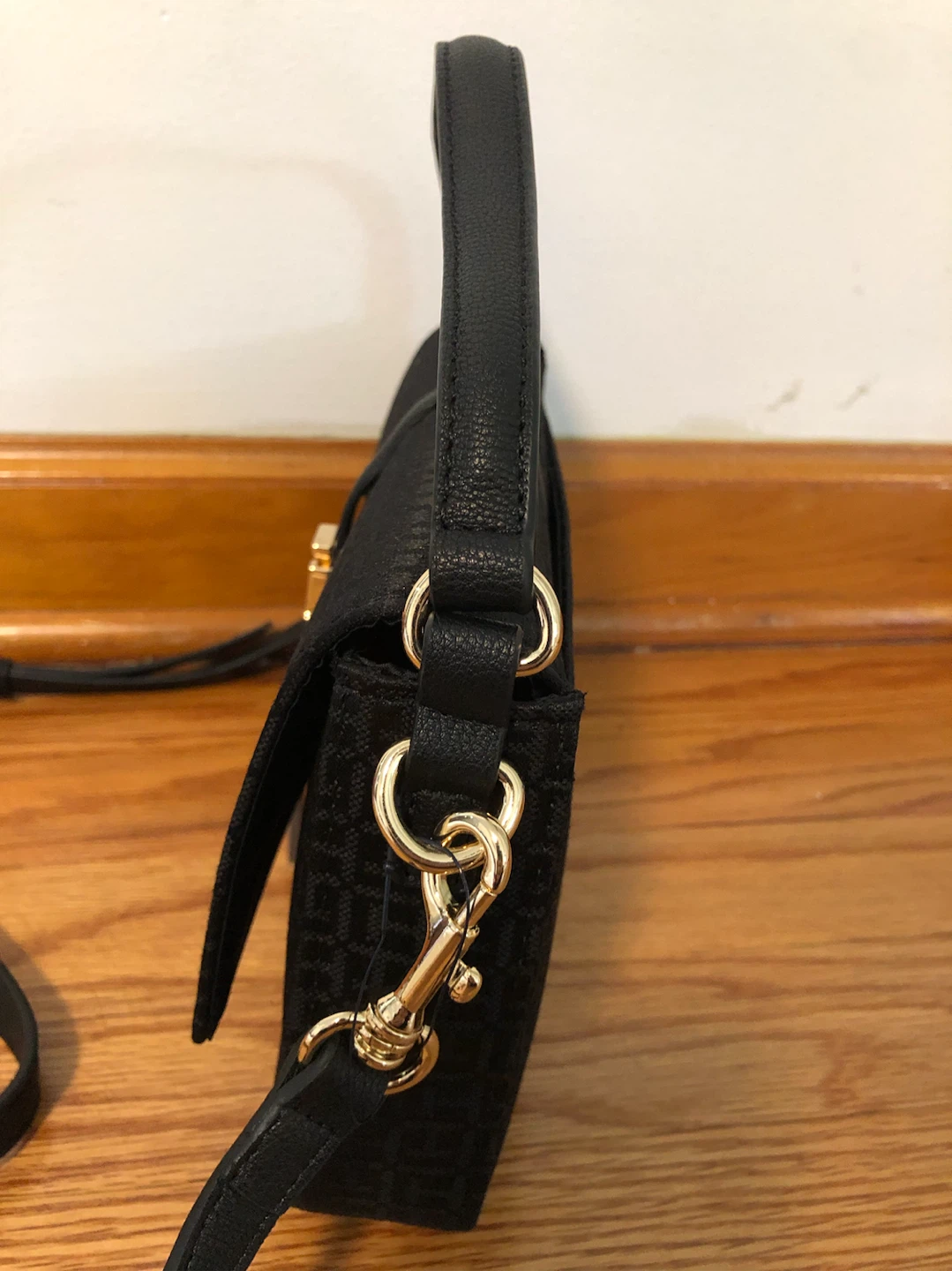 Tommy Hilfiger Black Monogram Shoulder Bag - photo 3
