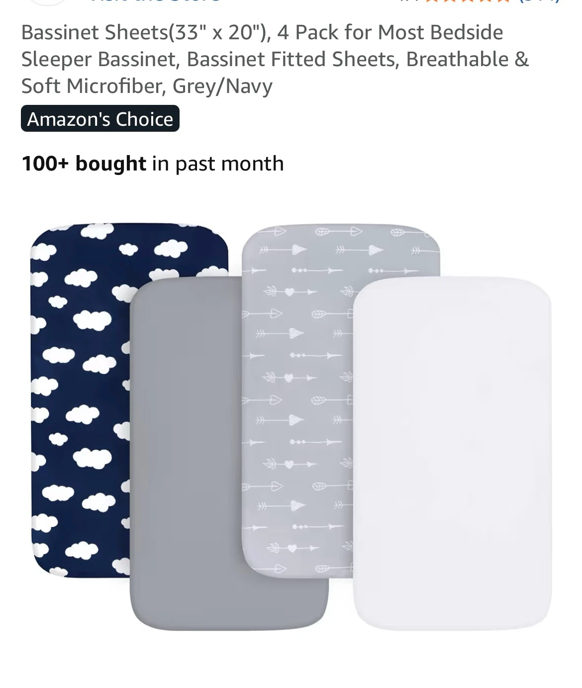 Baby Bassinet Bedside Sleeper, fitted sheets, mattress pads - photo 4
