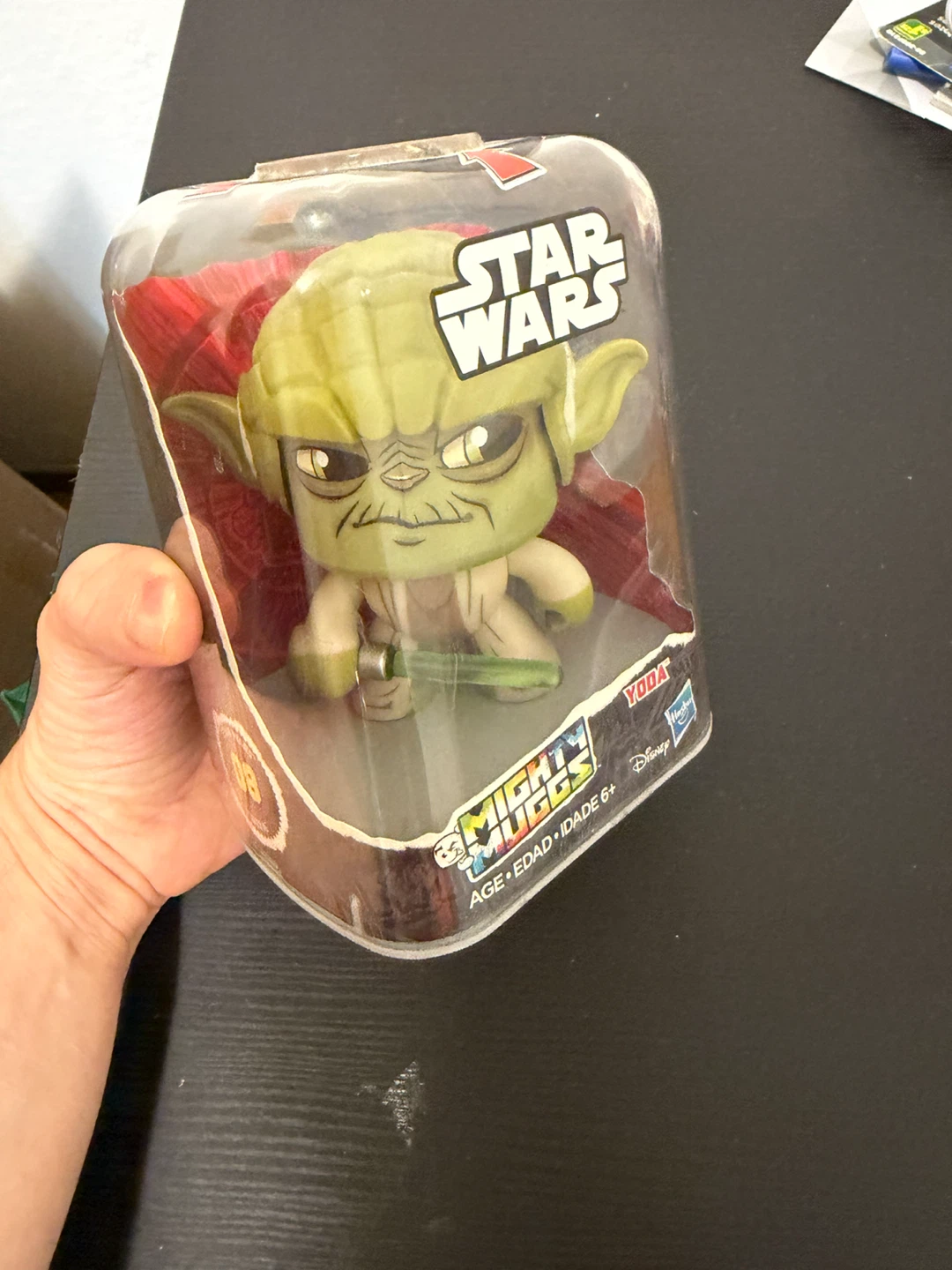 Star Wars Mighty Muggs Yoda Figure - Hasbro (New in Package) - photo 3