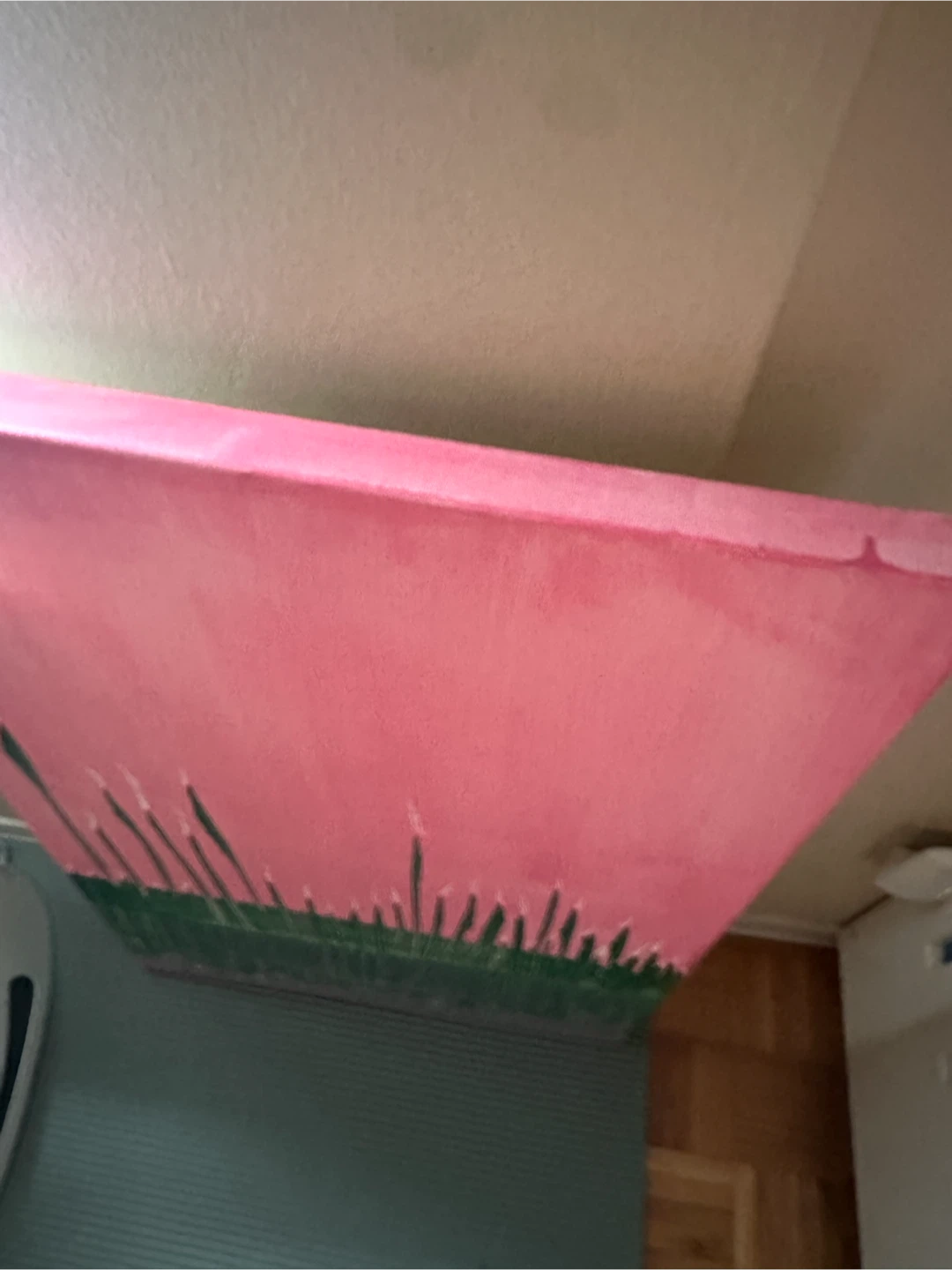 Canvas Painting - Pink Sky with Grass - photo 2