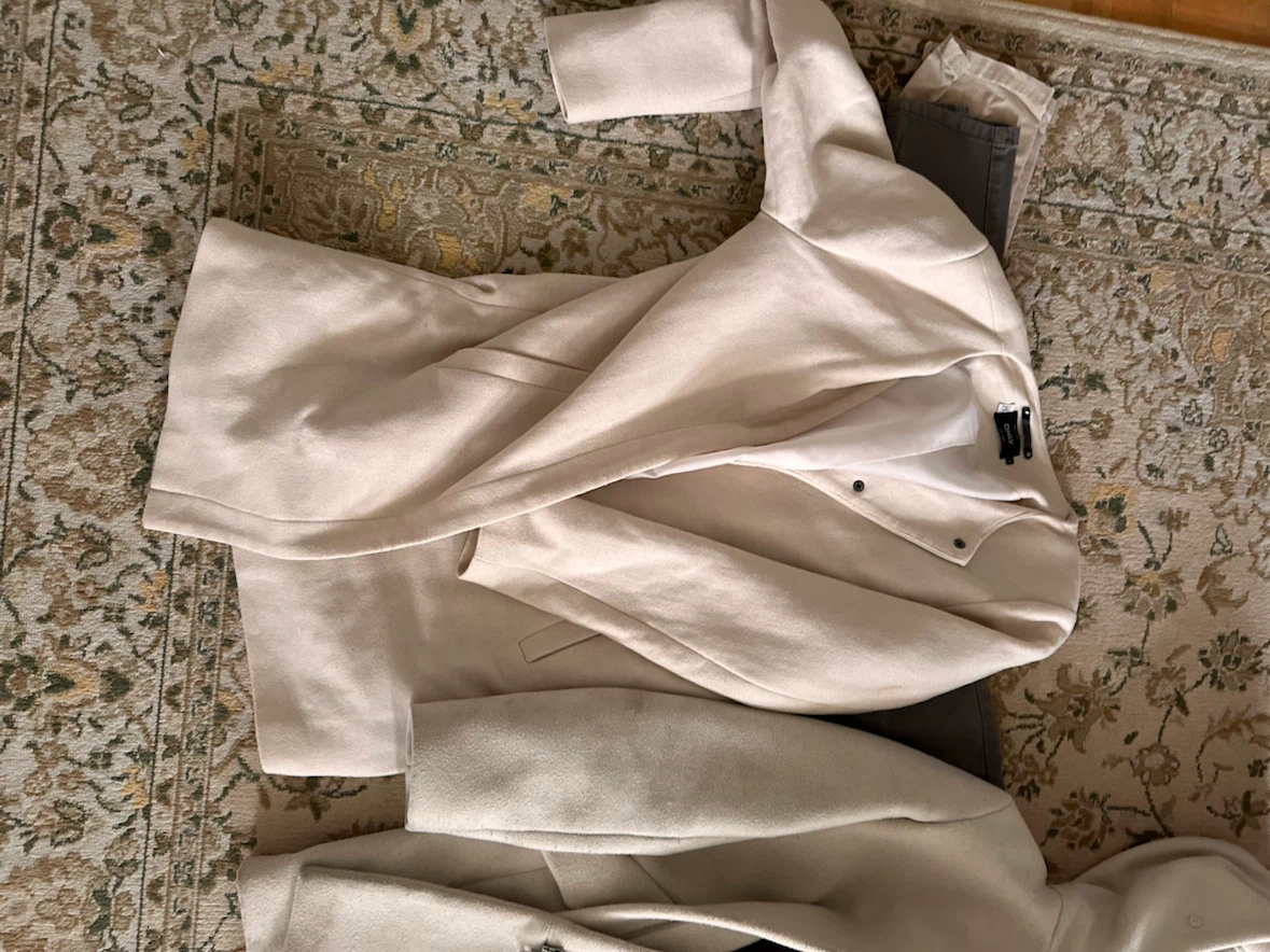 ONLY Beige Wool Blend Coat