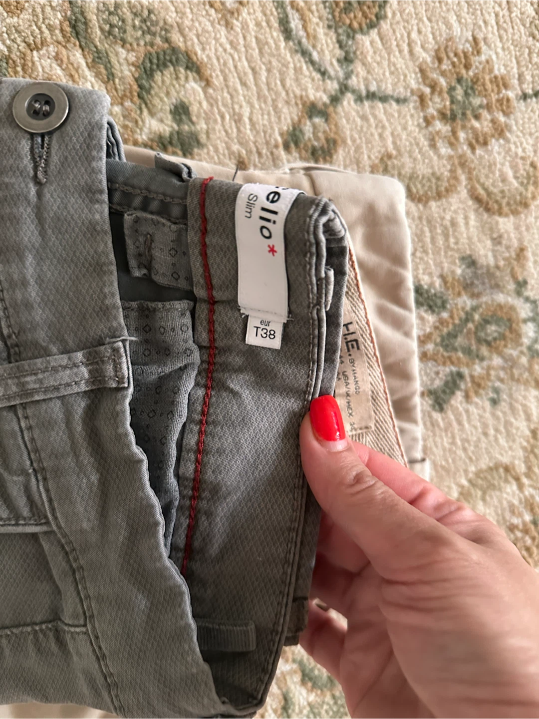 H.E. by Mango Slim Fit Chinos (2 Pairs) - photo 5