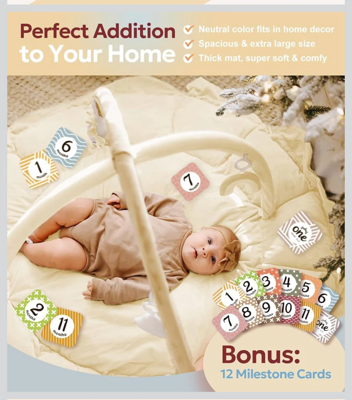 Convertible Baby Gym with Milestone Cards - photo 4