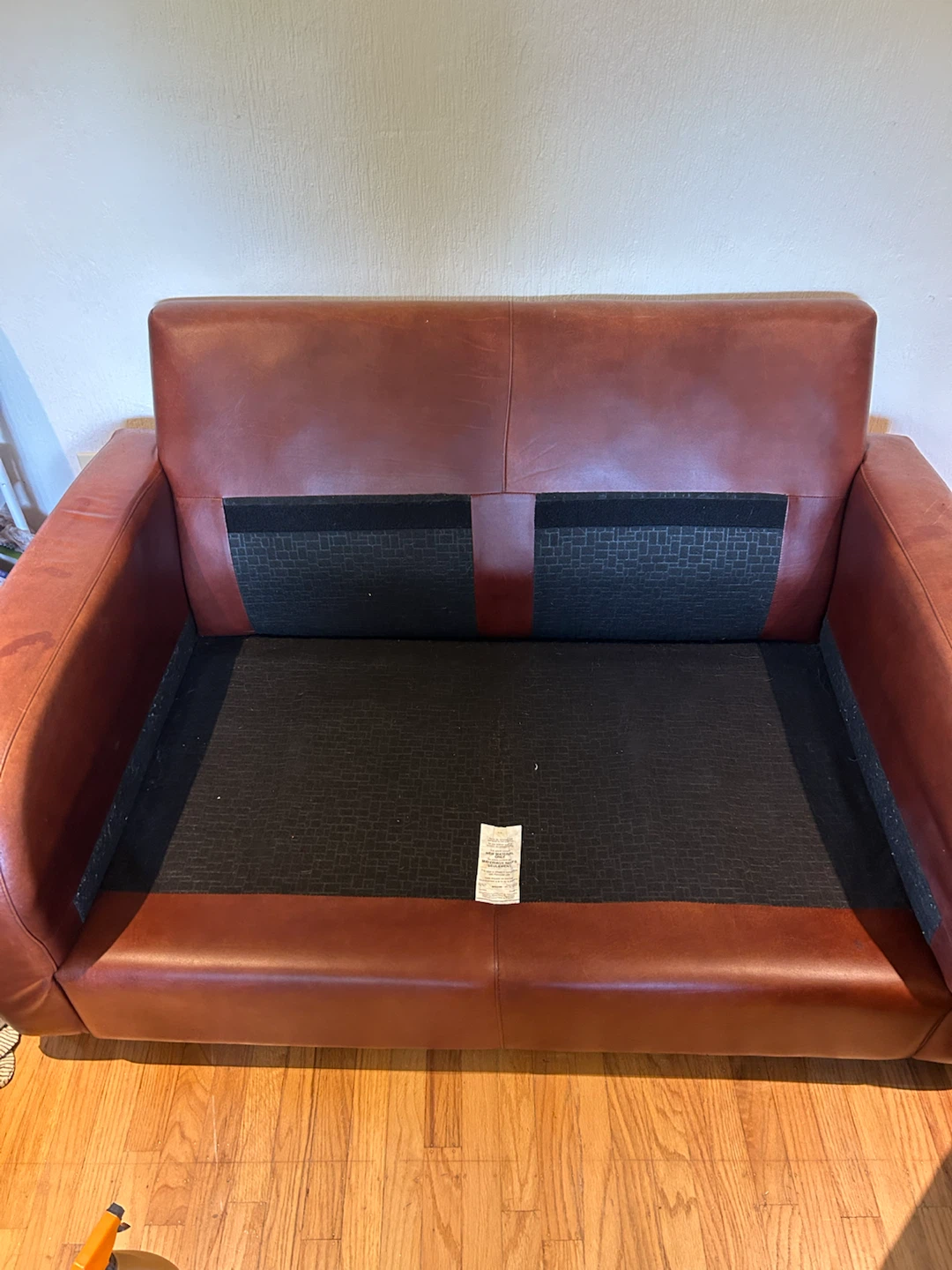 Brown Leather Loveseat - photo 2