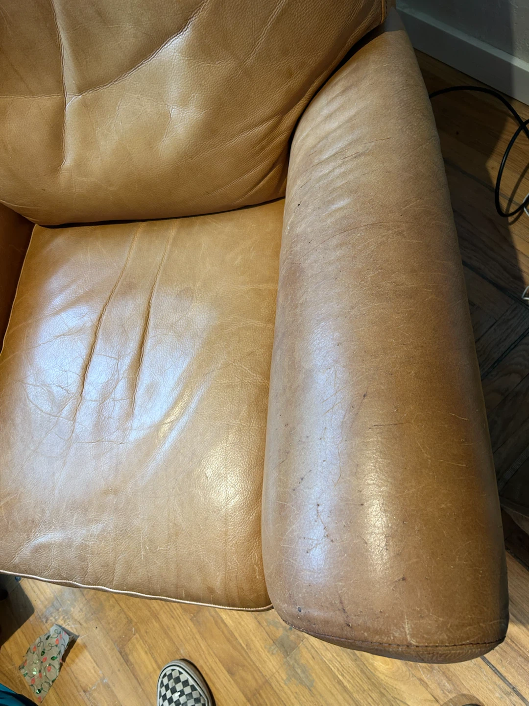 Natuzzi Reclining Brown Leather Arm Chair - photo 3