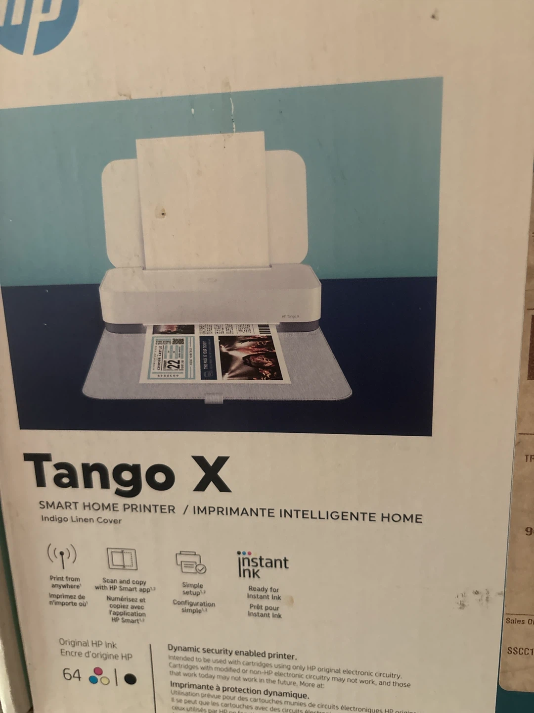 HP Tango X Smart Home Printer Indigo Linen Cover - photo 2
