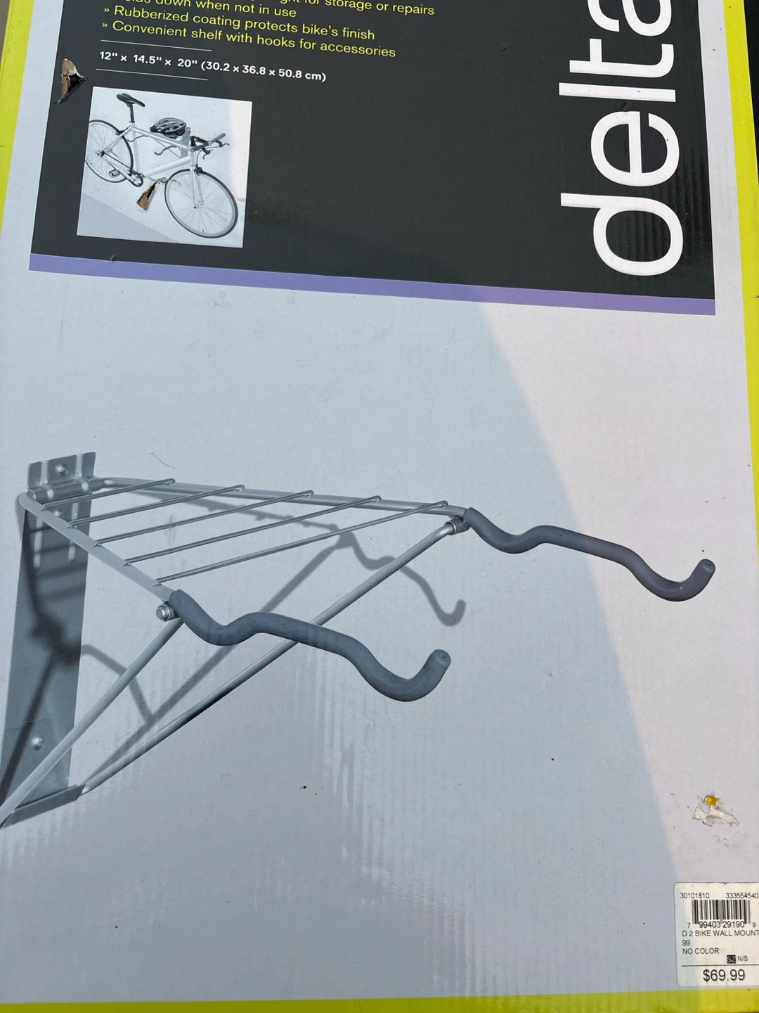 Delta Two Bike Wall Mount Rack w/ Shelf - photo 3