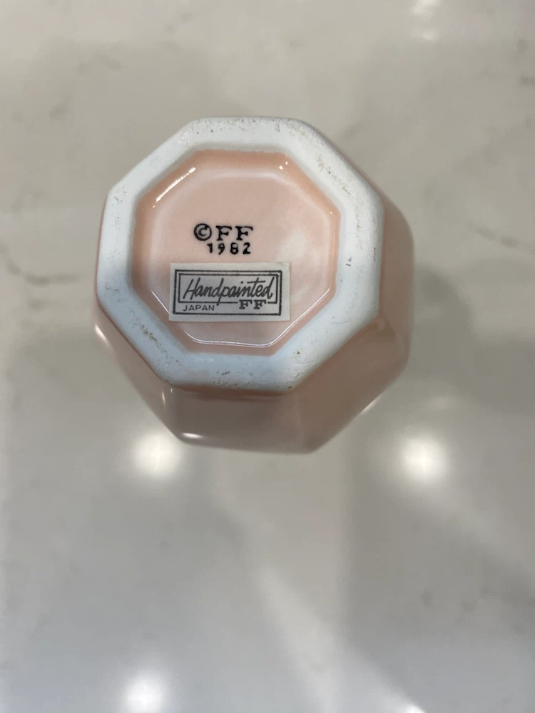 Vintage FF Japan Pink Ceramic Bud Vase - photo 2
