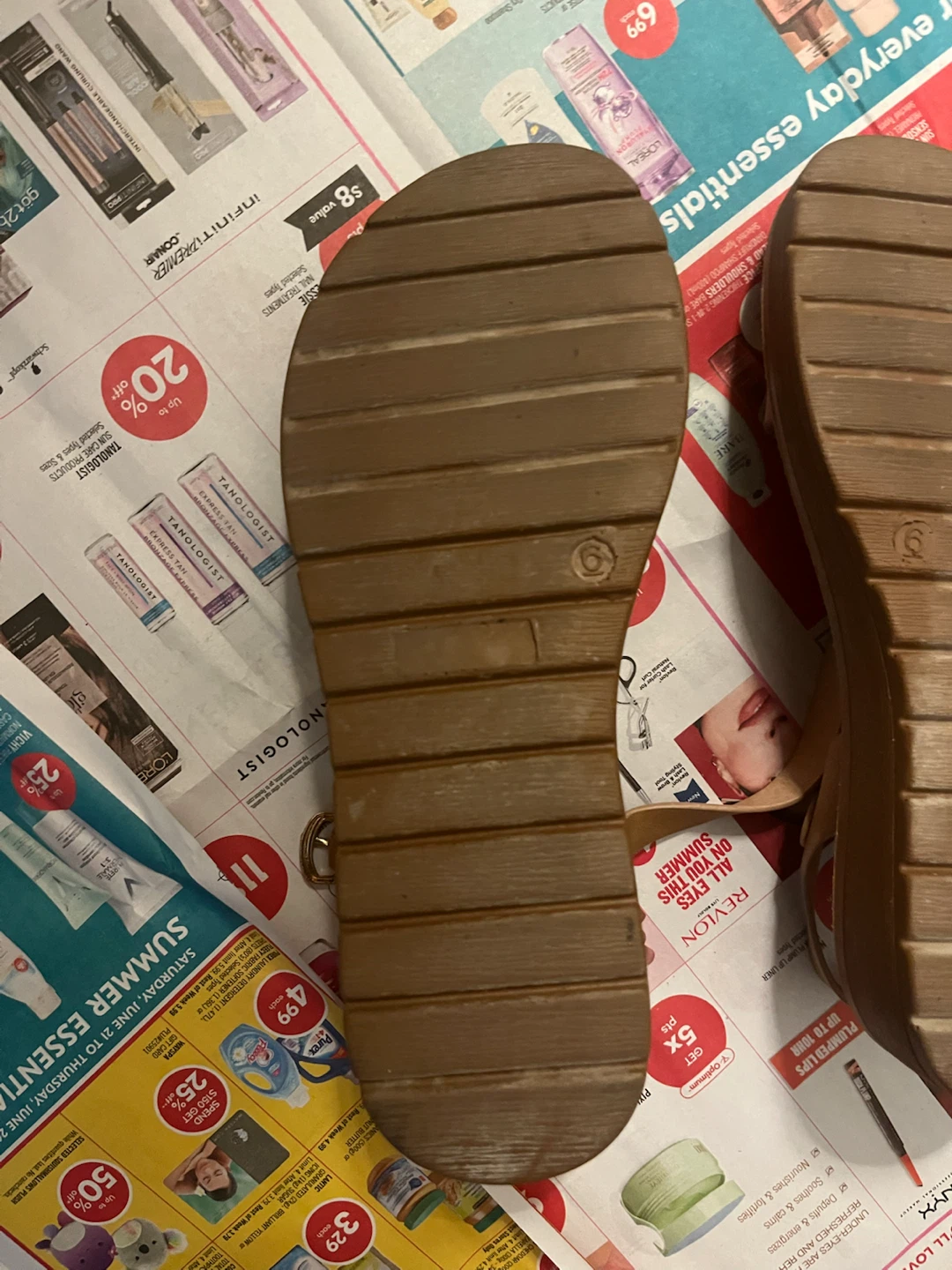 Tan Sandals with Ankle Strap - photo 5