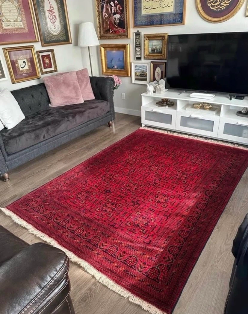 First Quality Afghan Bukhara Handmade Carpet - photo 2