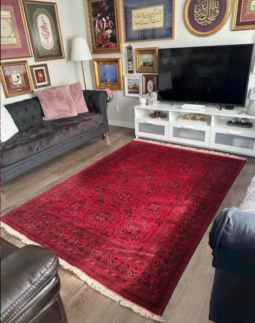 First Quality Afghan Bukhara Handmade Carpet - photo 3