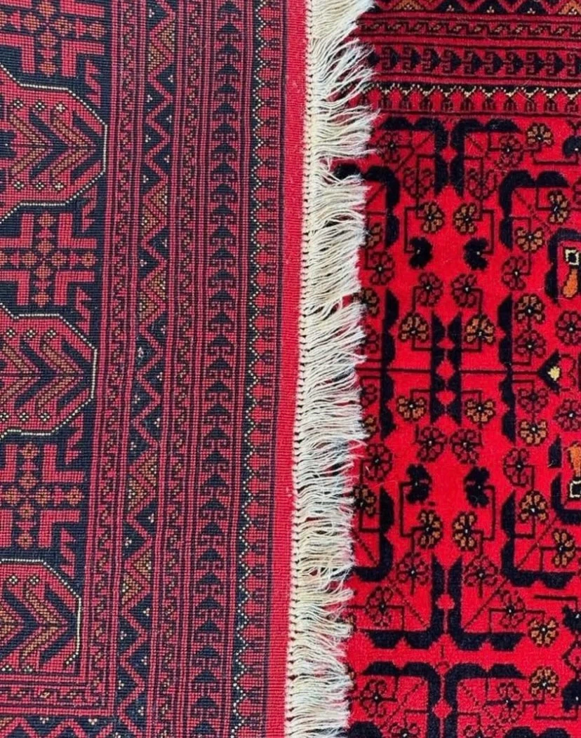 First Quality Afghan Bukhara Handmade Carpet - photo 4