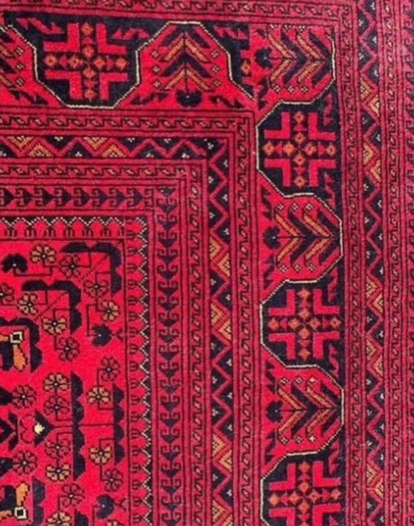 First Quality Afghan Bukhara Handmade Carpet - photo 5