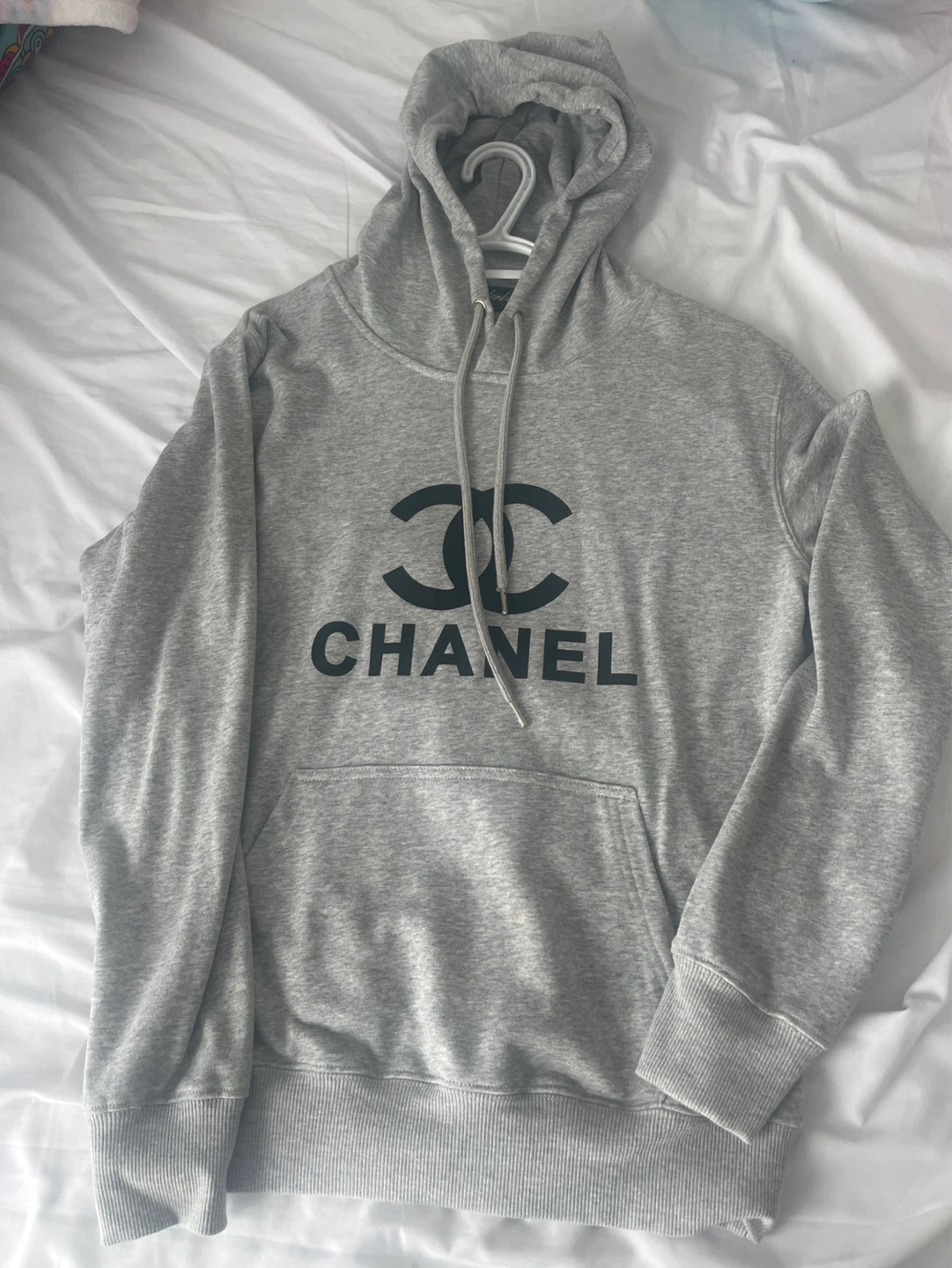 Grey CHANEL Hoodie - Size M