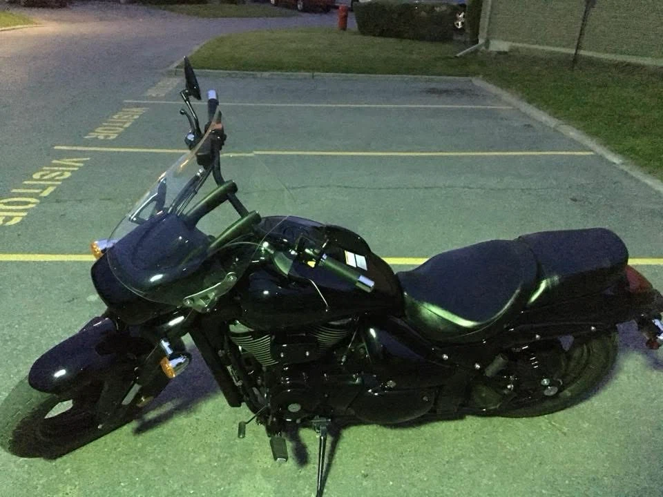Black Suzuki Boulevard Motorcycle