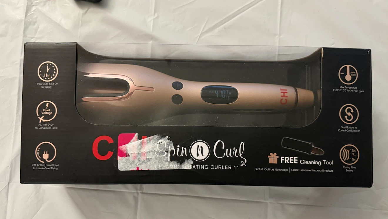 CHI Spin N Curl Special Edition Rose Gold Hair Curler 1 inch