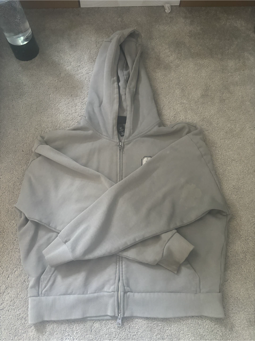 Grey Zip-Up Hoodie