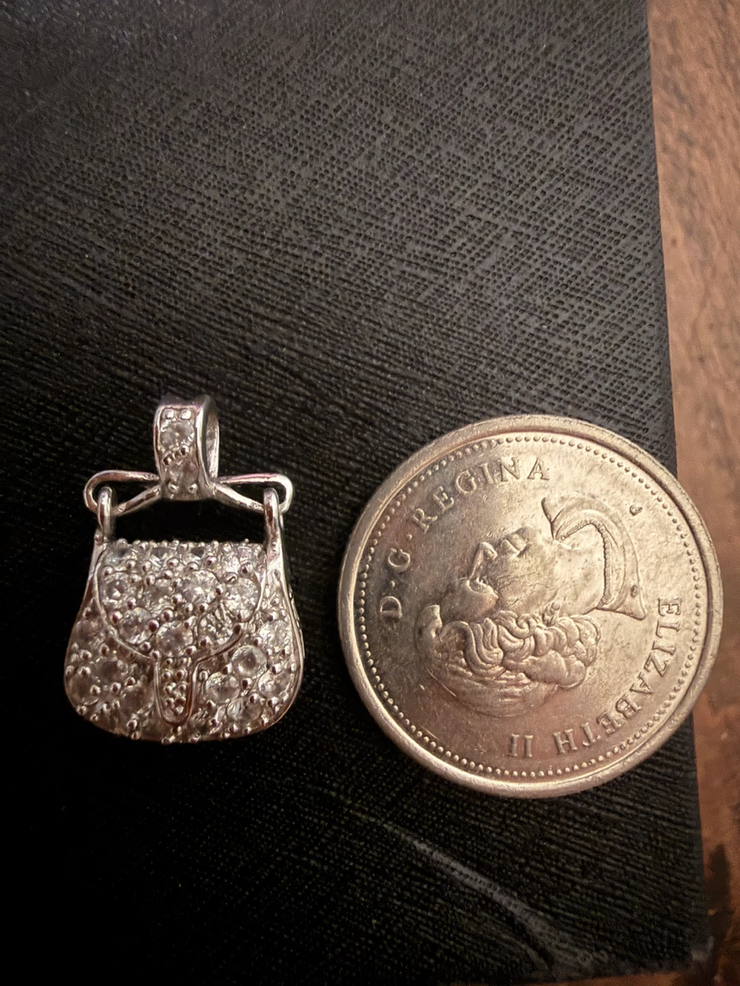 Sterling Silver 925 purse charm