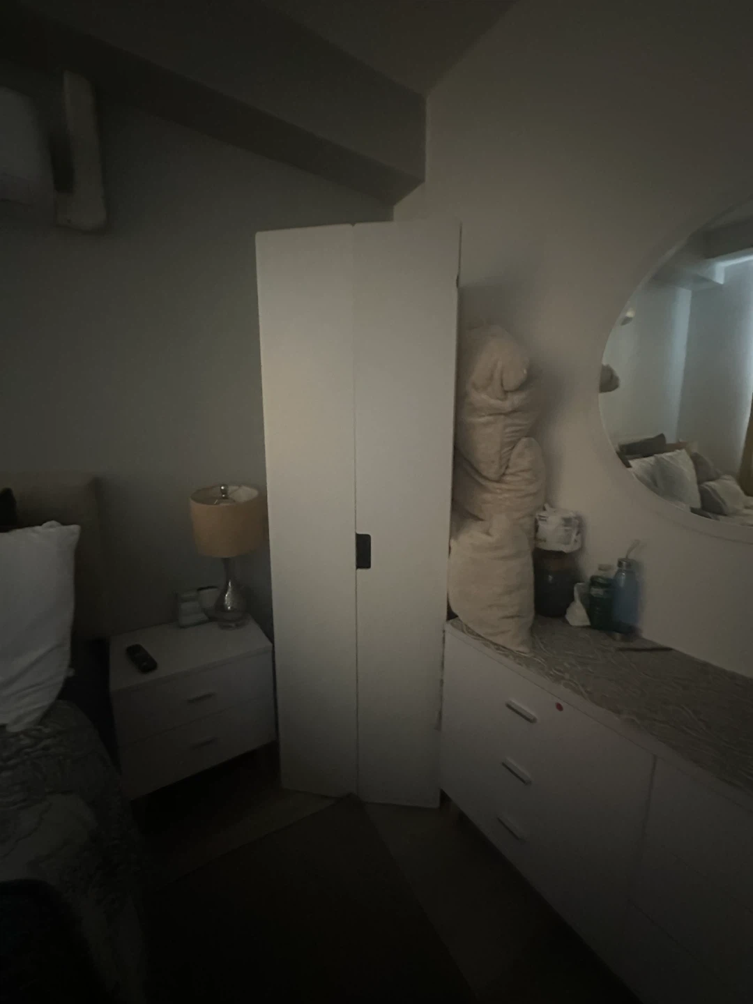 White double door wardrobe