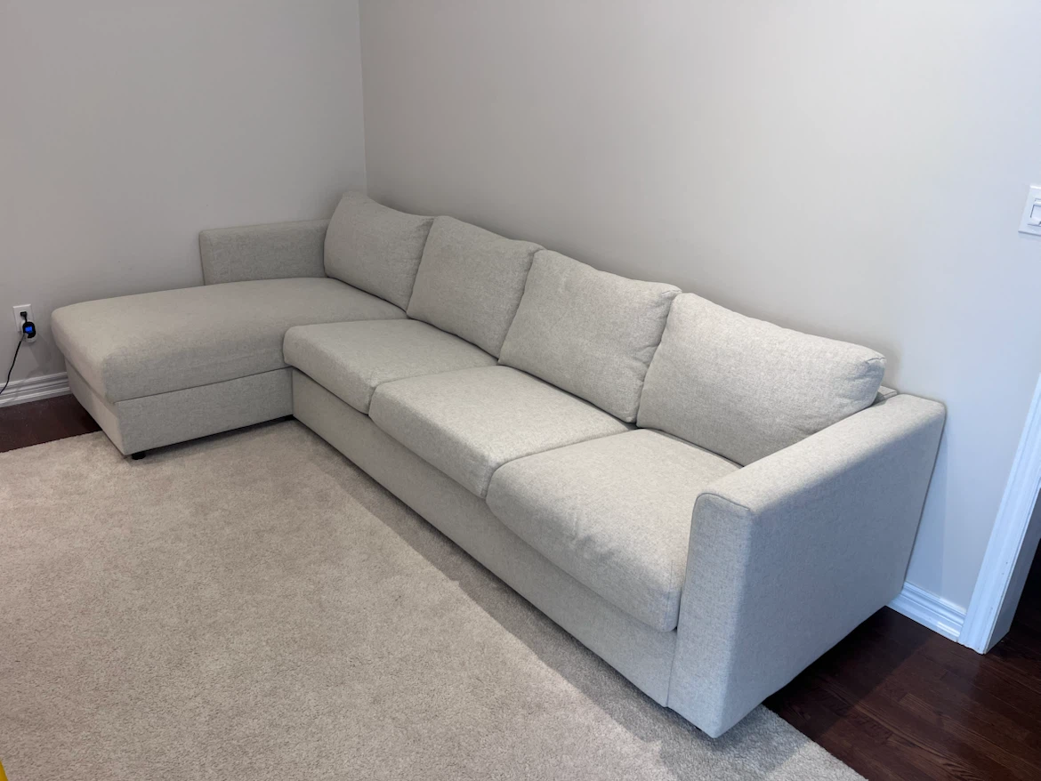 IKEA FINNALA Sectional Sofa w/ Chaise – Excellent Condition - photo 4