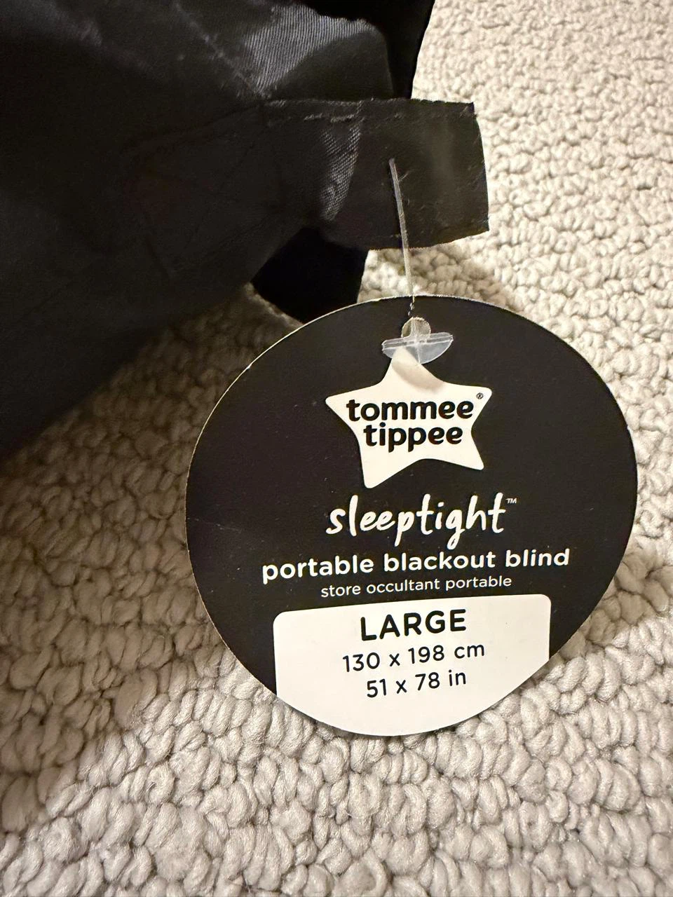 Tommee Tippee Sleeptight Portable Blackout Blind - Large