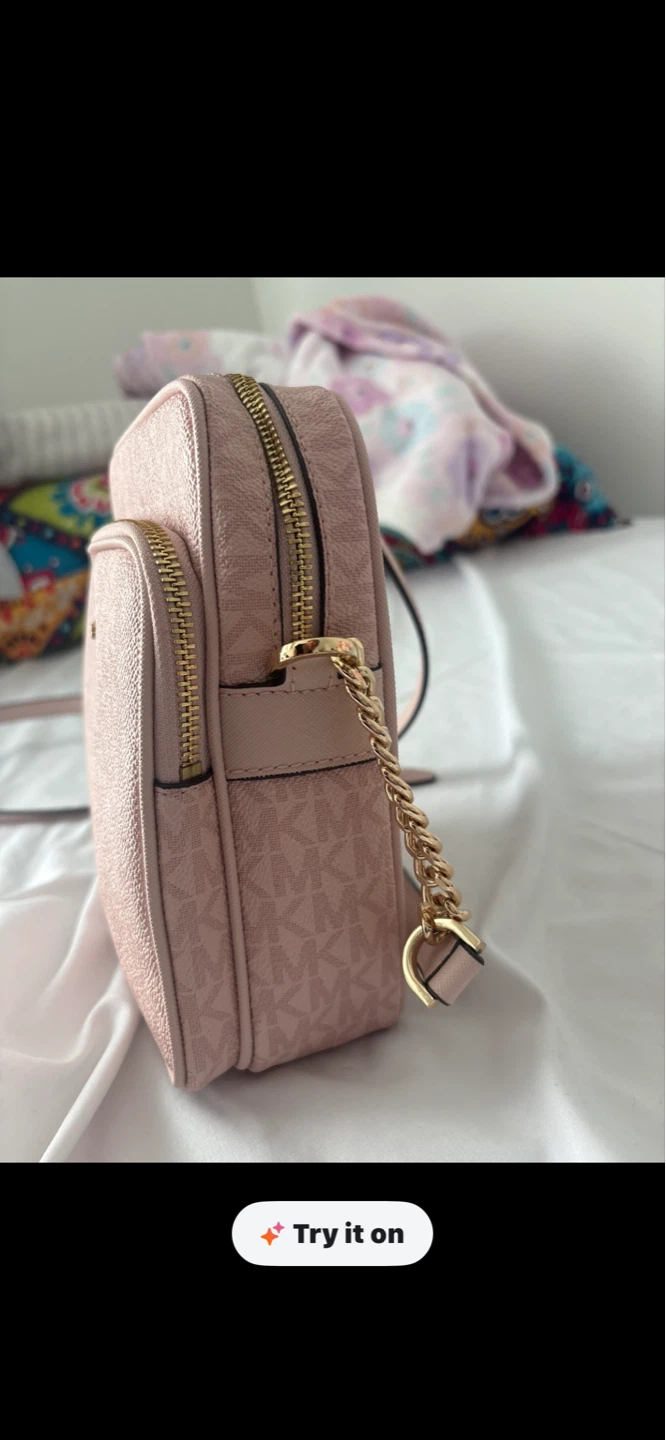 Michael Kors Jet Set Travel Medium Logo Crossbody Bag - Pink - photo 2