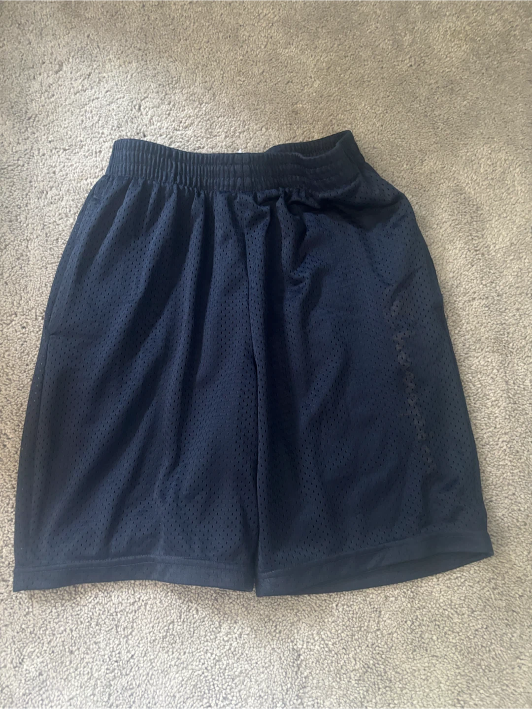 Navy Blue Mesh Shorts