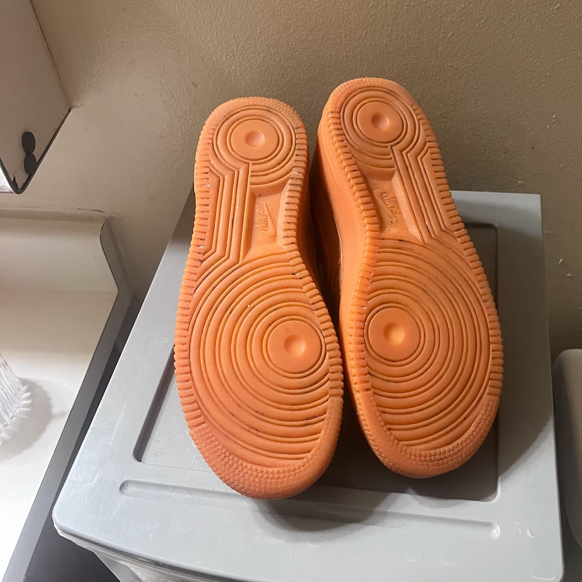 Nike Air Force 1 Low Orange Canvas Shoes - photo 3