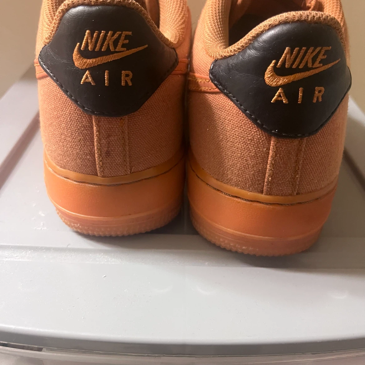 Nike Air Force 1 Low Orange Canvas Shoes - photo 5