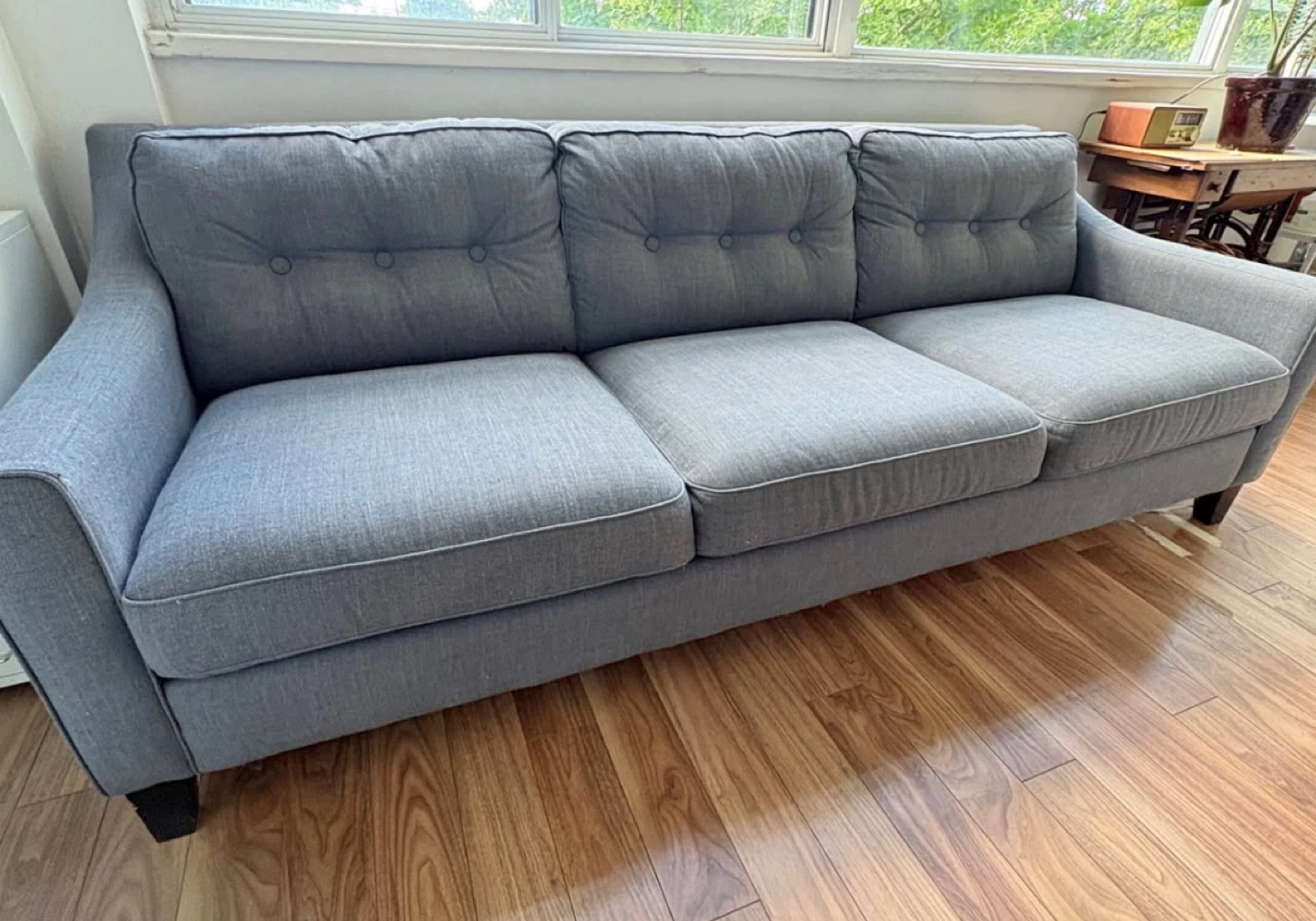 Grey Tufted Sofa