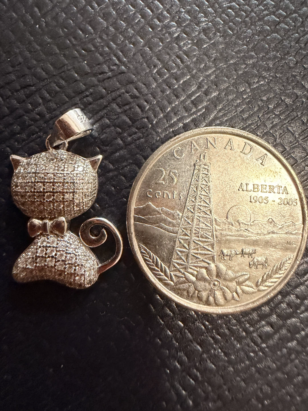 Sterling silver 925 Cat Pendant Necklace