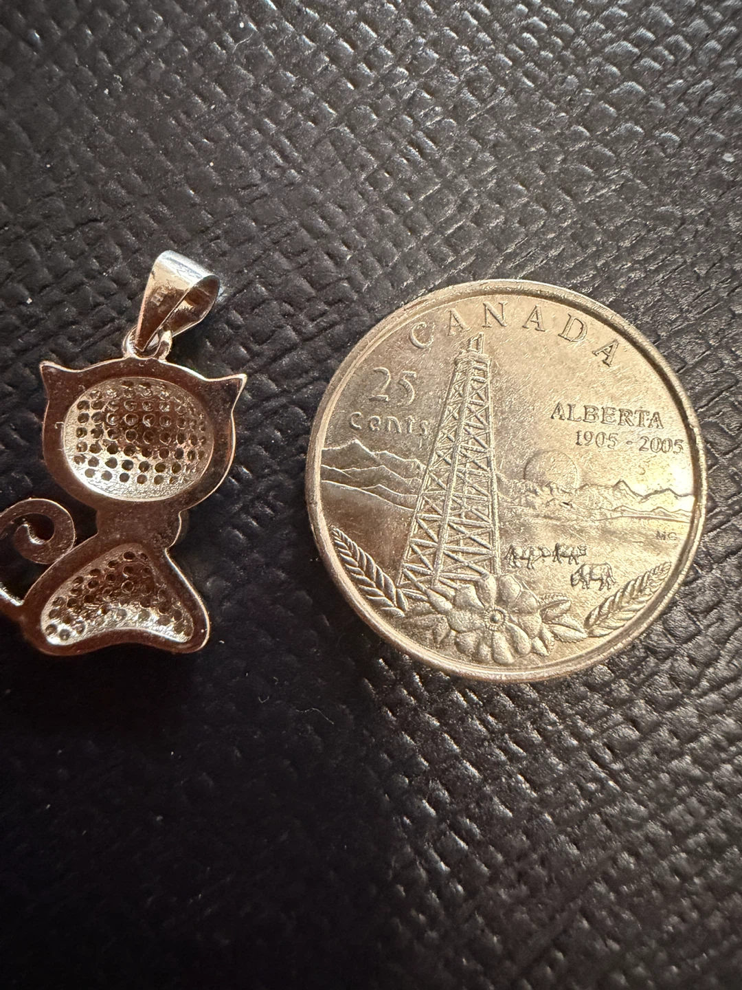 Sterling silver 925 Cat Pendant Necklace - photo 2
