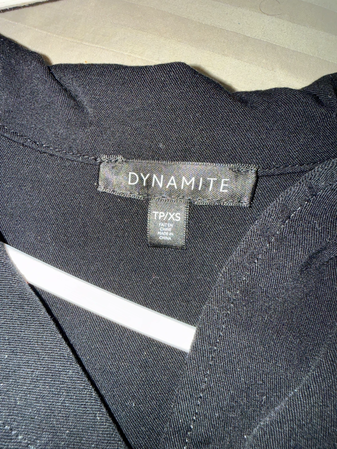 Dynamite Black Long Sleeve Button-Up Shirt - Size TP/XS - photo 4