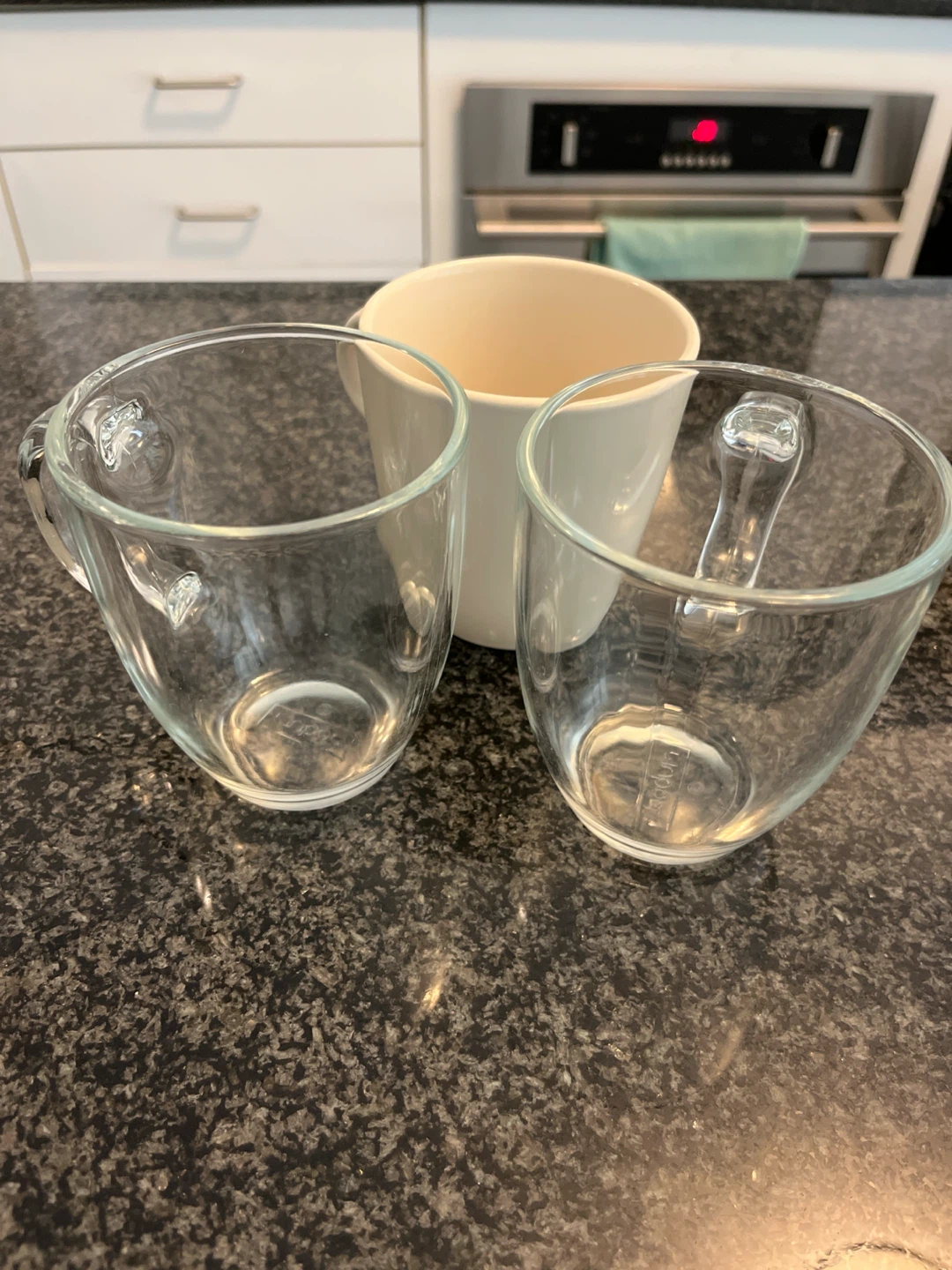 Bodum and IKEA mugs