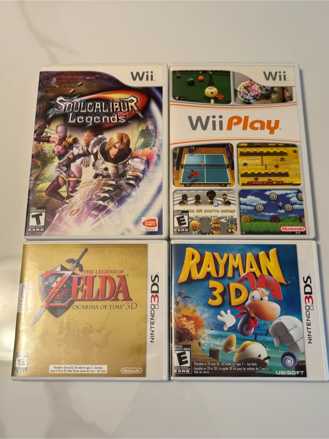 Wii, 3DS games