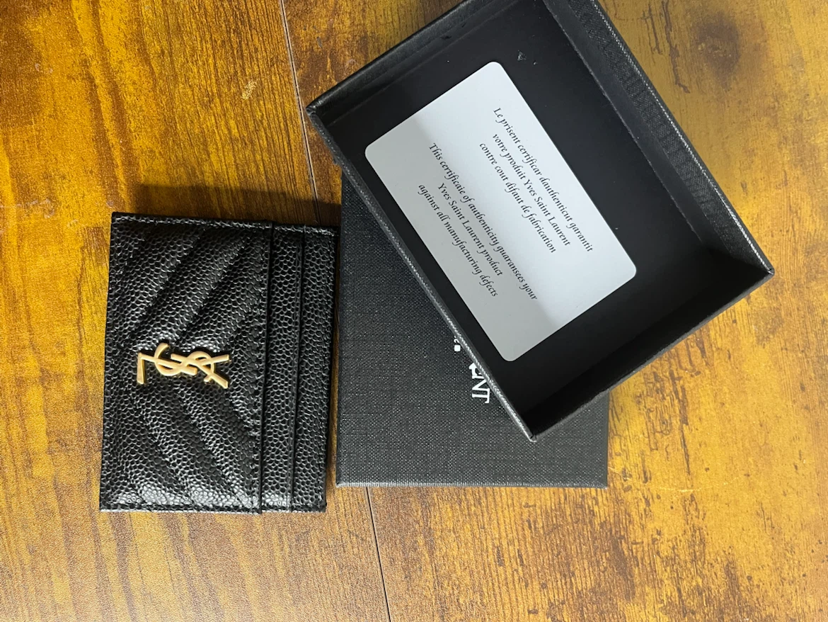 Yves Saint Laurent Black Card Holder