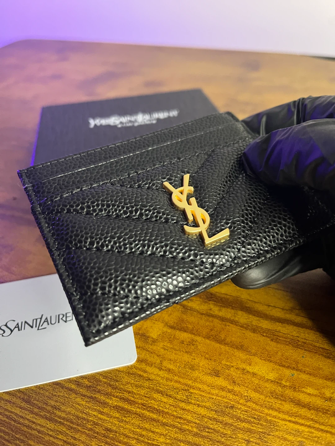 Yves Saint Laurent Black Card Holder - photo 2