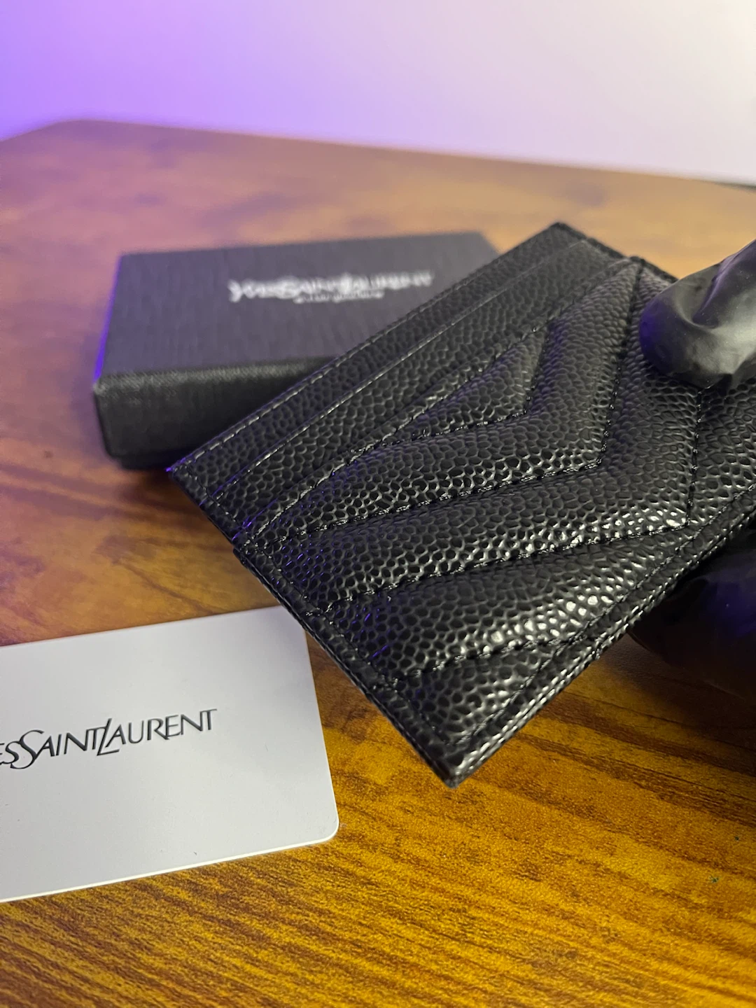 Yves Saint Laurent Black Card Holder - photo 4