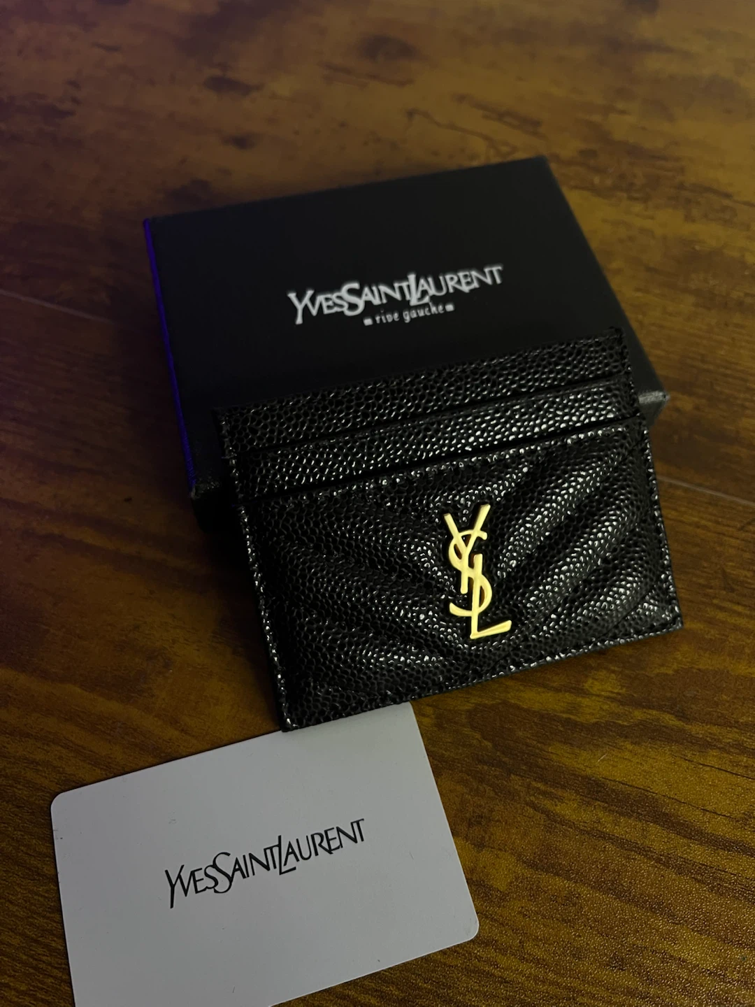 Yves Saint Laurent Black Card Holder - photo 5